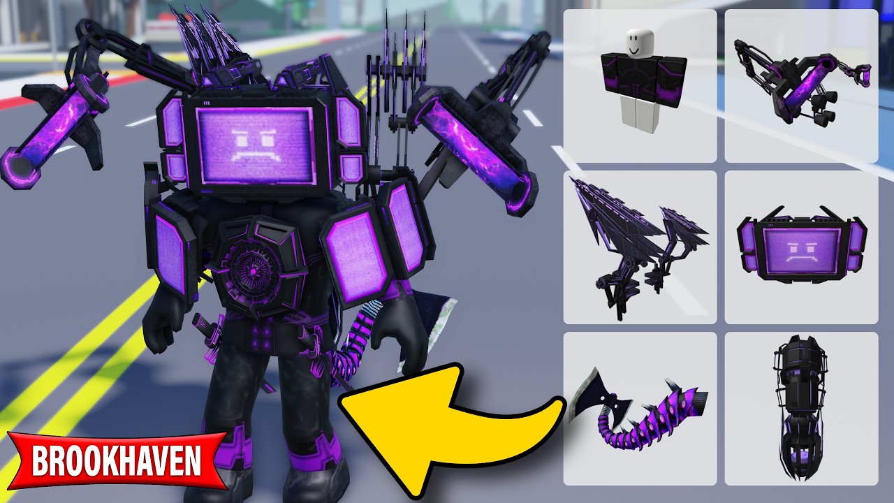 NEW!! Cyber TITAN TV-MAN Outfit Inspired by Skibidi Toilet 77 in Roblox ...
