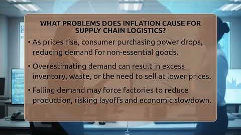What Problems Does Inflation Cause For Supply Chain Logistics? - Inflation Insight Channel