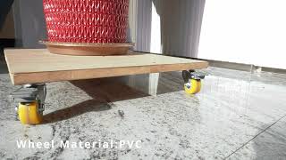 DIY Tutorial: Installing Industrial Wheels on a Wooden Board
