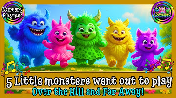 5 Little monsters went out to play | Count Down 5-4-3-2-1 | Magic Mini Monsters  #magicminimonsters