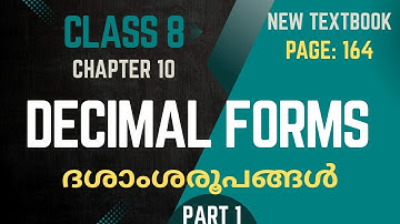 DECIMAL FORMS / Chapter 10 / Class 8 /Maths/   Page 164 / part 1