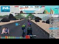 Chasing Tour Chasing Red Stage 5 B on Zwift Bambino Fondo 2022 in Watopia