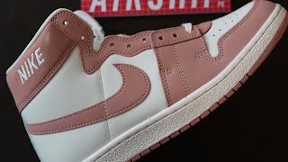 “Dazzle on the court with Air Jordan Air Ship PE SP ‘Rust Pink’❤️🏀” #unboxing #airjordan #gbny