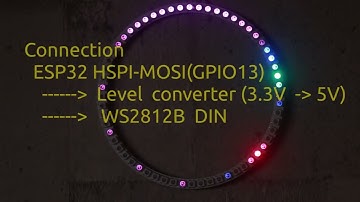 WS2812B RGB LED Ring Clock - Open source Arduino ESP32