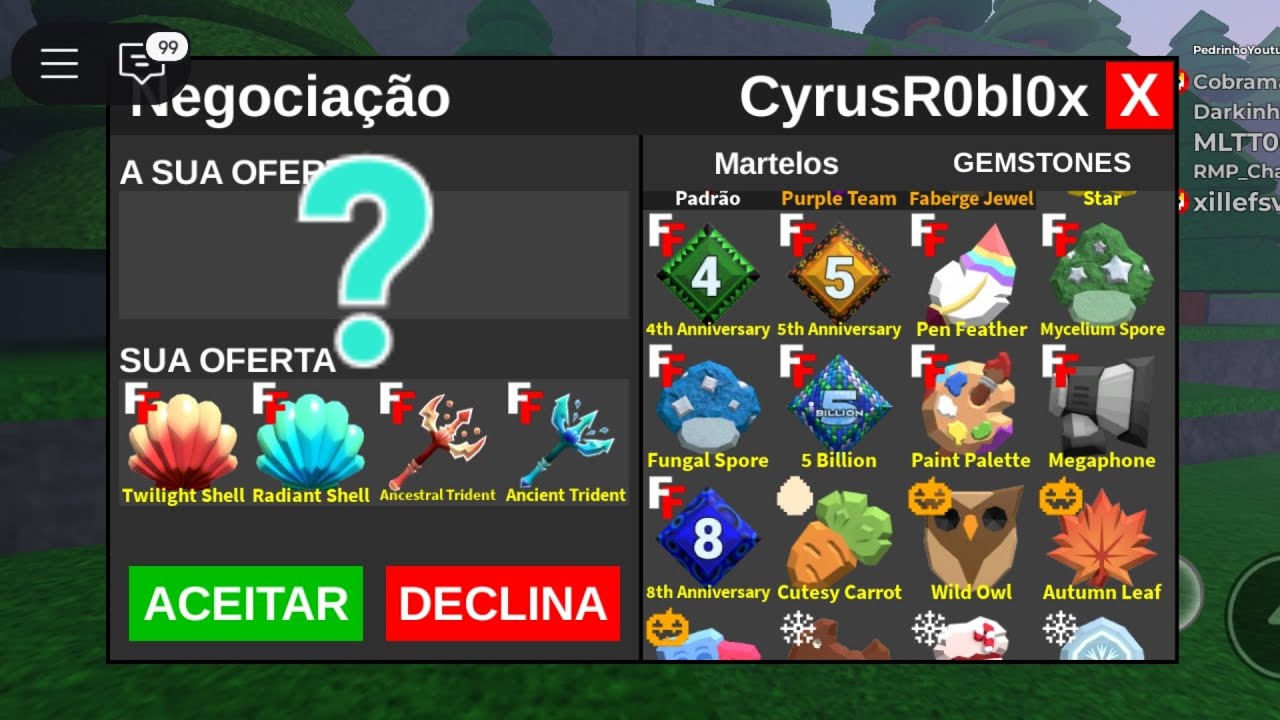 12 minutos de marretão fazendo trocas Será que consegui trocar uma marreta?