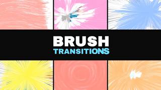Hand-Painted Brush Transition Pack (Ae) - Wavy Vivid Scene Cuts
