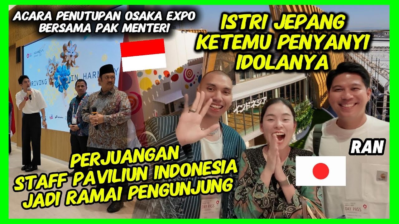 KEJUTAN ISTRI JEPANG DI OSAKA EXPO‼️KERJA KERAS STAFF PAVILIUN INDONESIA DAPAT PENGHARGAAN