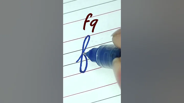 How to write small letter fq | Cursive writing a to z #cursivewriting #handwriting  #shorts