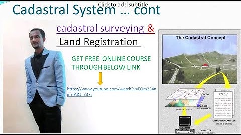 INTRODUCTION TO CADASTRE