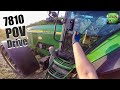 John Deere 7810 - POV Harvest & SOUND (60FPS)