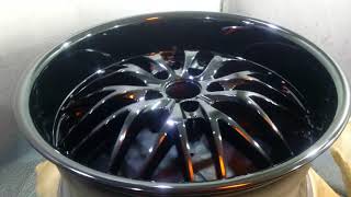 BMW e63 M6 Wheels Painting 21 ich Black Gloss / Renowacja Felg Zielona Góra Polska