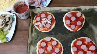 МИНИ ПИЦЦА ТАК ПРОСТО/ Children&#39;s mini pizza