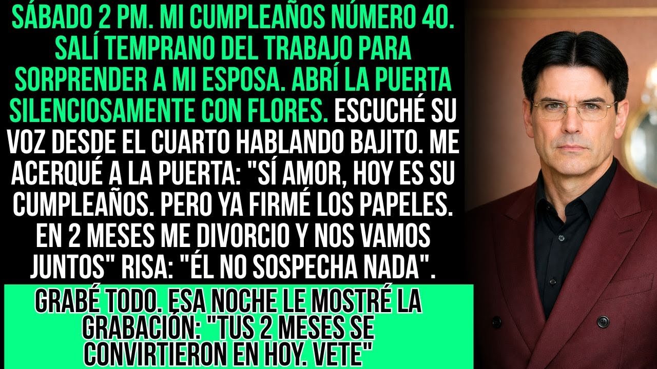 Día De Mi Aniversario. Llegué Temprano. La Escuché En El Cuarto: 