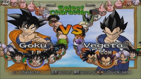 Dragon Ball Z: Budokai 2 Opening and All Characters [PS2]