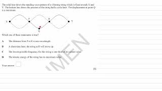 Waves (Standing Waves) Exam Questions - A Level Physics AQA, Edexcel, OCR A (level 2)