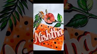 Nishtha 🥰#satisfyingart #beautifulnameart #calligraphy #youtubeshorts #easypainting #useofsoftpadtel screenshot 2