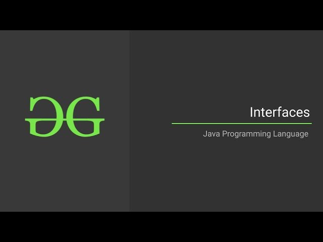 Interfaces and Inheritance in Java - GeeksforGeeks