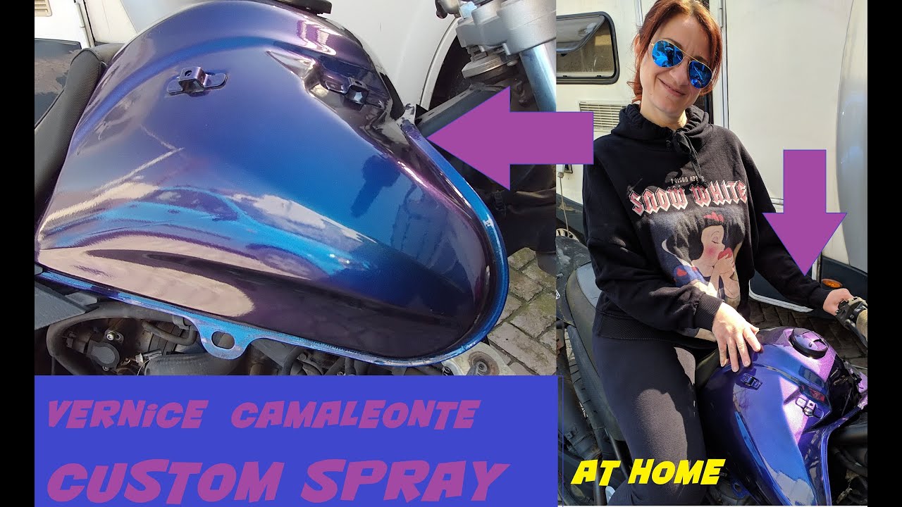 come verniciare un casco camaleontico nebular | paint camaleontic helmet |  diy - YouTube