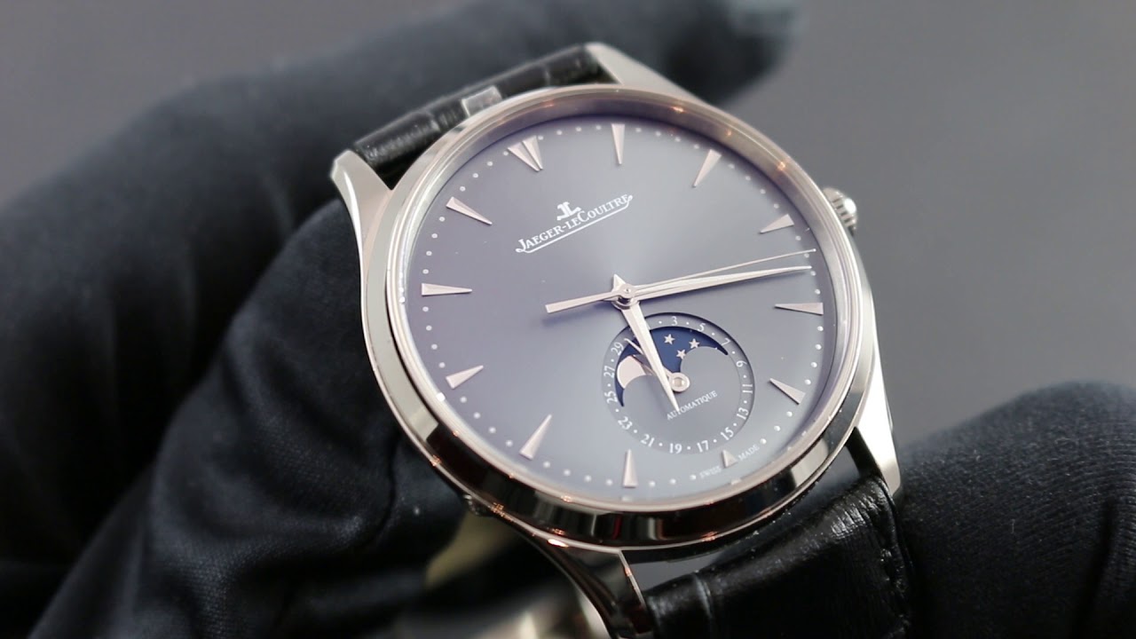 Jaeger-LeCoultre Master Ultra Thin Moon Stainless Steel 39mm Silver ...