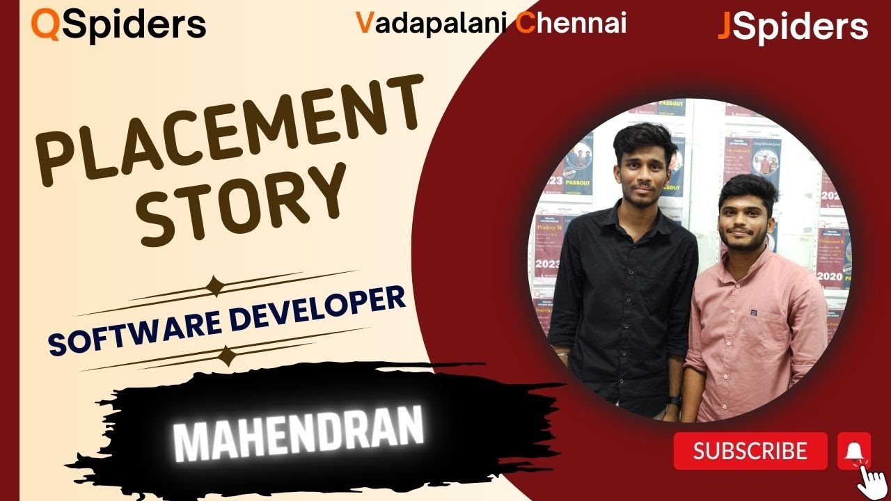 Success story of Mr.Mahendran K as a software Engineer. - YouTube