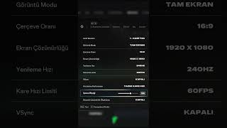 FC 26 Görüntü ayarları! Video yayında! #fps #pc #fc26 #fc25 #gamer #beniöneçıkart #shorts #nvidia