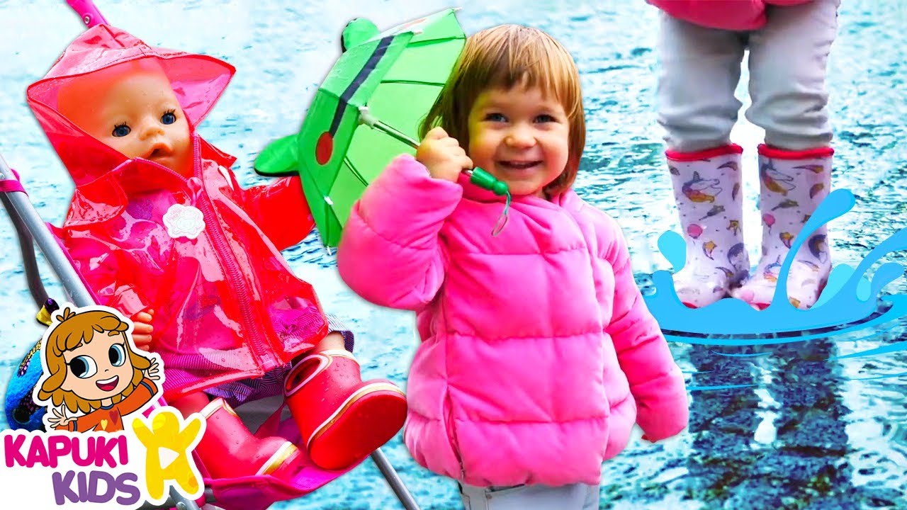 Baby Annabell doll goes for a walk! Doll's clothes & Toy stroller. Baby