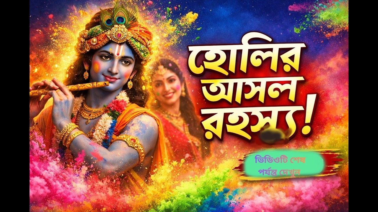হোলি উৎসবের আধ্যাত্মিক রহস্য | কৃষ্ণের শিক্ষা যা সবাই জানে না I #krishnamotivation