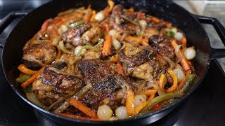 Grilled Chicken smothered in Veggie sauce | Gambian Chicken Yassa Recipe | Easy Dinner Recipe #BHM screenshot 3