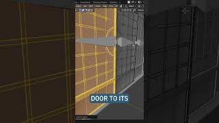 Rig a Sliding Door in Blender 4.4 #blender #blender3d #b3d #blendertutorial #shorts