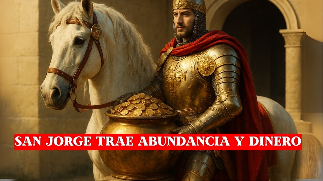 SAN JORGE DERROTA AL DRAGÓN DE LA ESCASEZ Y ABRE LOS CAMINOS DEL DINERO / oración y ritual secreto