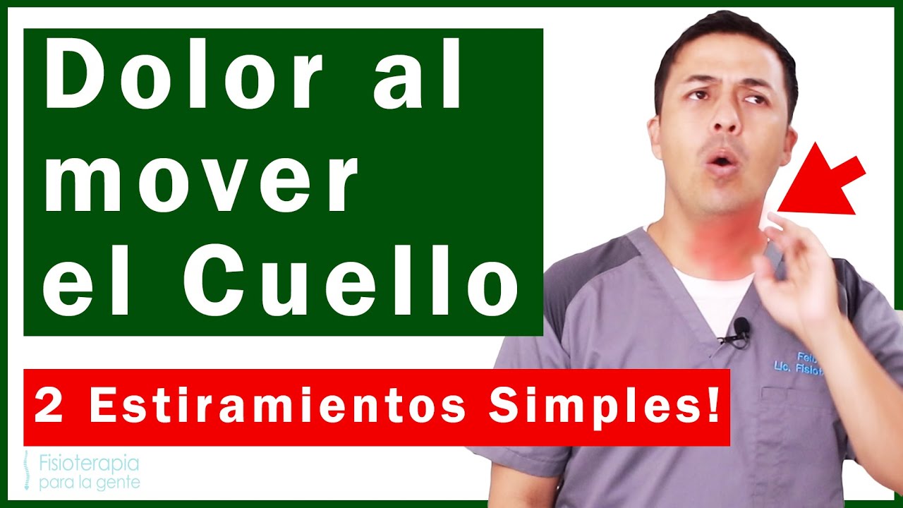 Dolor al mover el cuello,🥳 2 ejercicios muy efectivos!