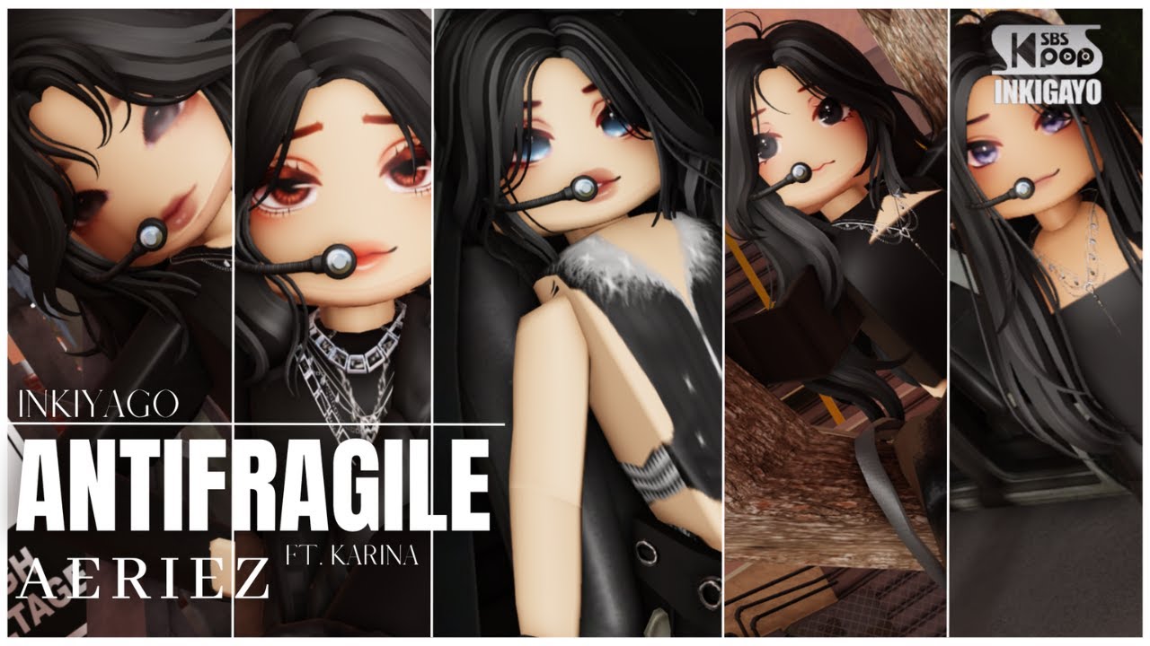 AERIEZ (애리스) - ANTIFRAGILE (Ft. KARINA) 인기가요 inkigayo | ROBLOX KPOP