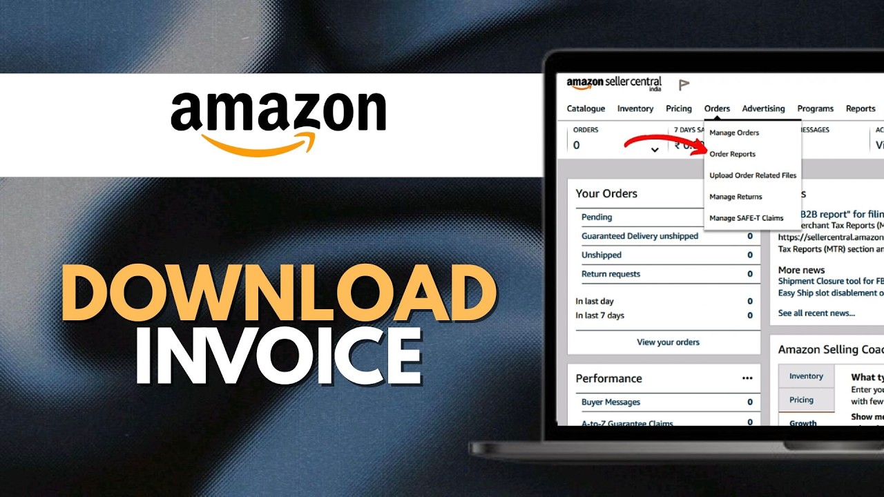 Desktop. Amazon Invoice How To Download Invoice From Amazon - YouTube