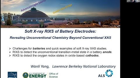 RIXS of Battery Electrodes: XAS Journal Club, Wanli Yang