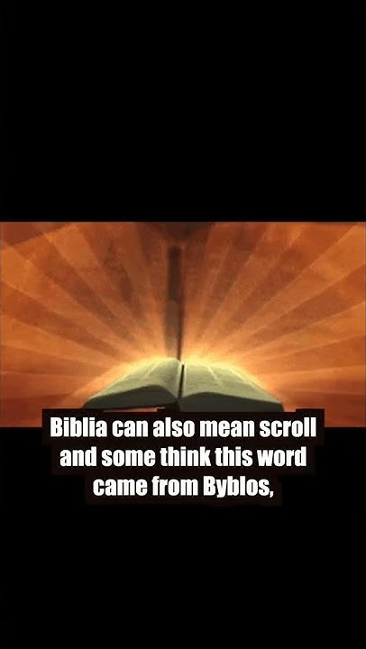 what-does-the-word-bible-mean-shorts-youtube