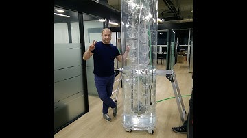 Gravity power generator based on fluid-air displacement SAMPLE TEST 2