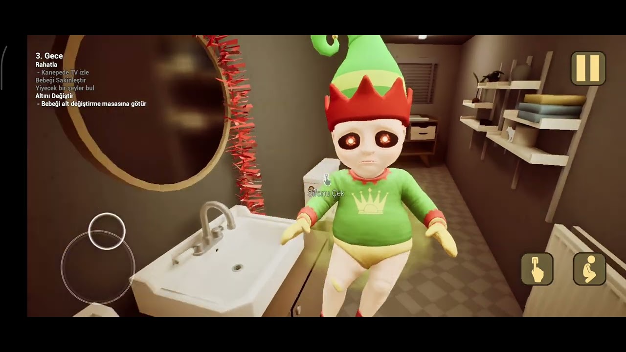 😱 The Baby in Yellow 3. Gece – Artık Daha Tehlikeli! #shortvideo #the 