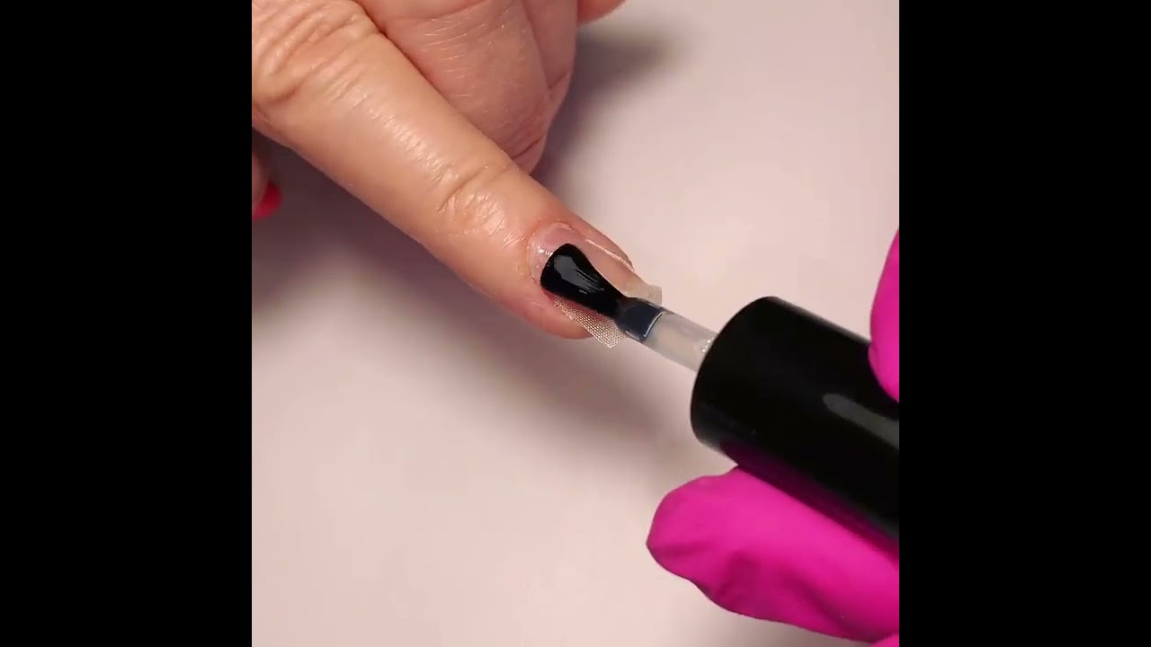 Ремонт ногтей шелком