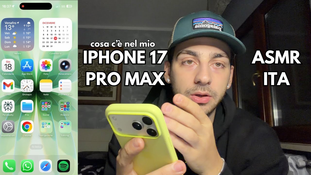 ASMR ITA -  COSA C'É NEL MIO IPHONE 17 PRO MAX (Soft spoken)