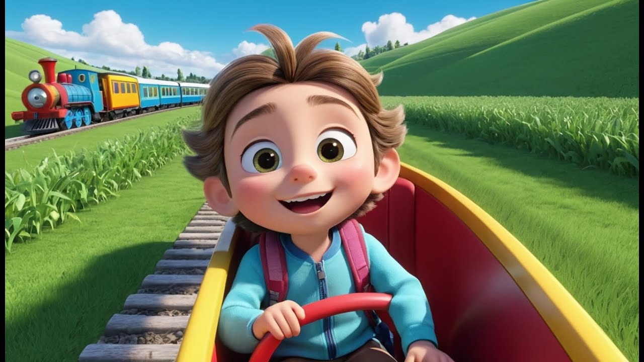 Puff Along Steam Train Whistle Song | Choo-Choo Melody for Kids | Puff, Whistle ...