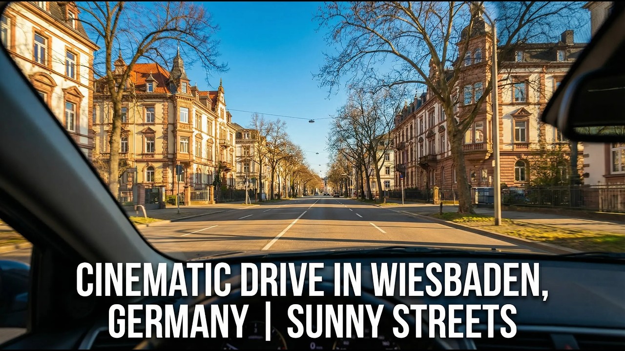 Sunny Day Drive in Wiesbaden, Germany | City POV ☀️🚗