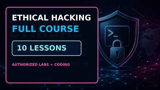 Ethical Hacking Full Course 2026: 10-Lesson Authorized Lab and Coding Bootcamp