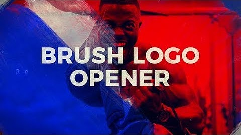 After Effects Template: Brush Logo Opener