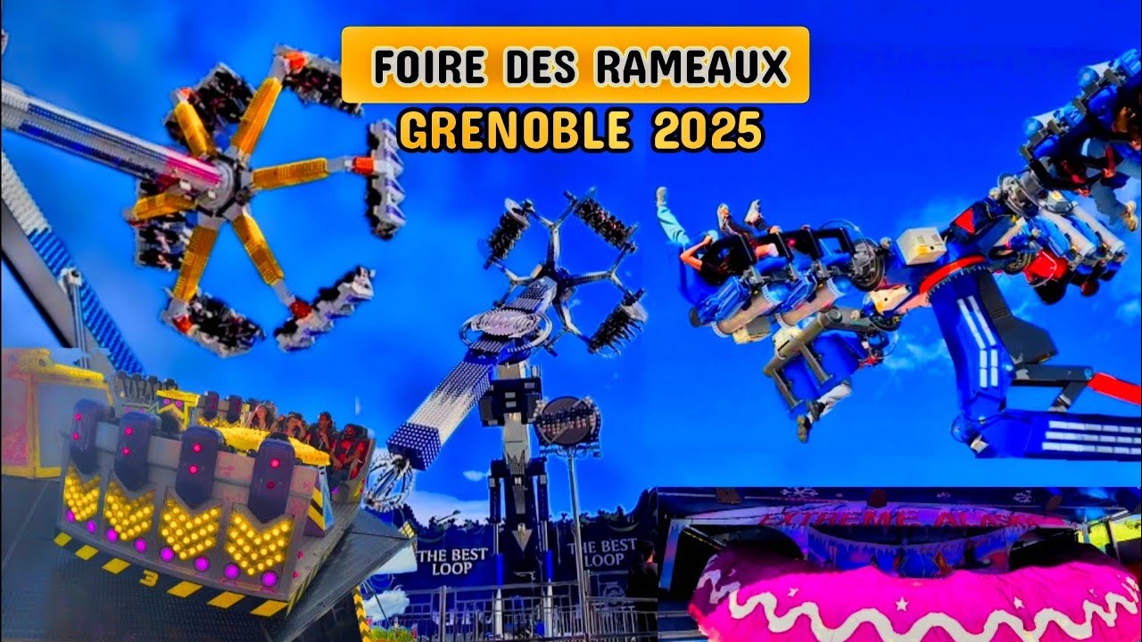 Des sensations fortes à la Foire des Rameaux ! La fête foraine de Grenoble 2025