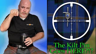 Correct Kilt Pin Placement? How do you put on a kilt pin? Where does the kilt pin go on the kilt?