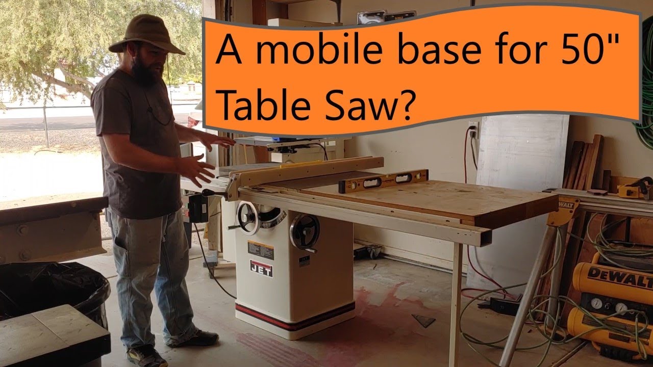 Mobile Base For My 50 Jet Table Saw