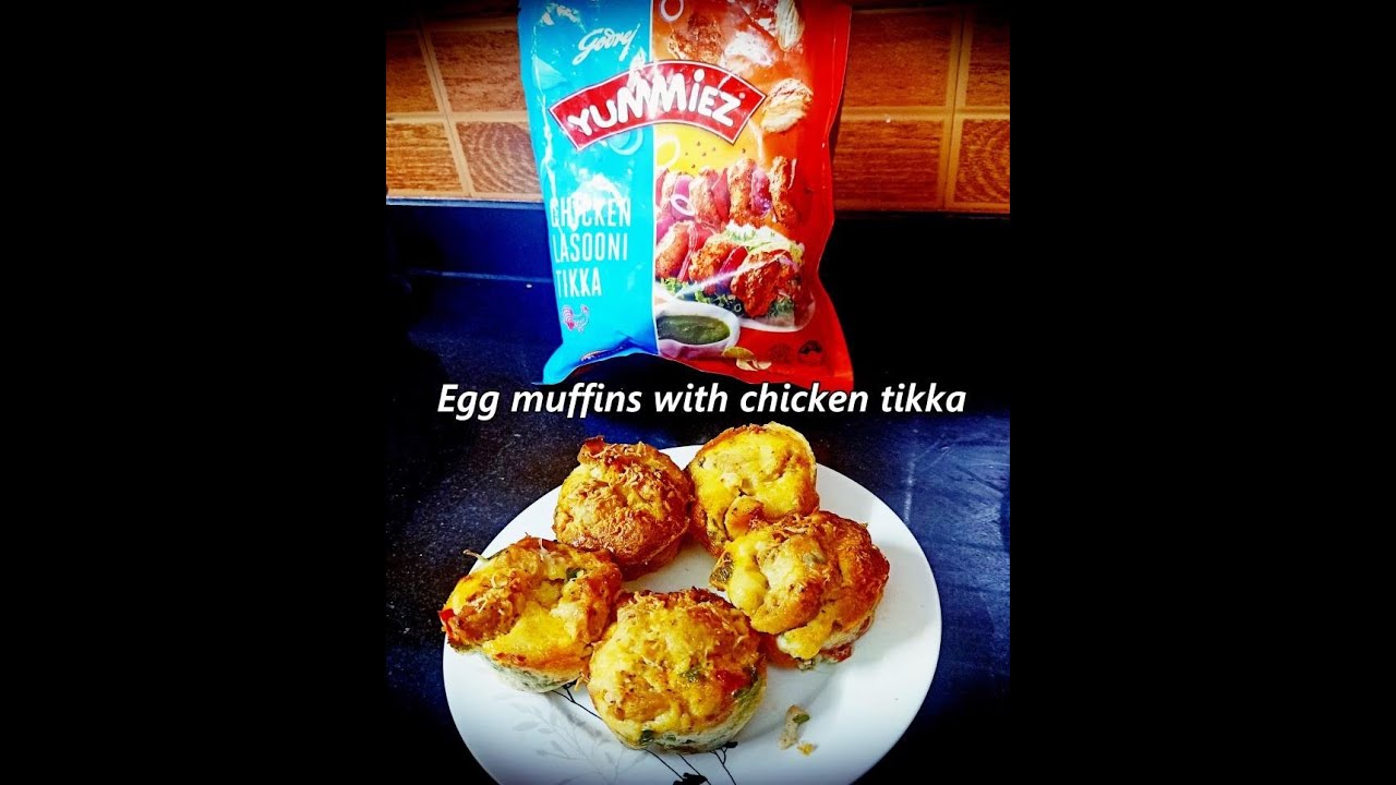 Egg muffins with chicken tikka | Indrani