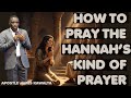 HOW TO PRAY THE HANNAH S PRAYER APOSTLE JAMES KAWALYA