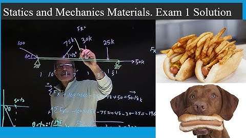 Statics and Mechanics Materials. Exam 1 Solution