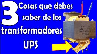 Por estas tres razones debes hacerte de un transformador de * UPS *